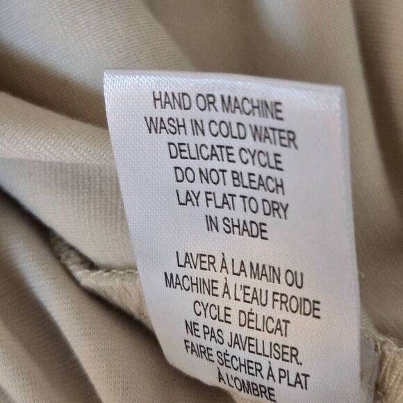 By JJ Womens Beige Quarter Sleeve Pullover Tunic Top Size Medium - Picture 10 of 11